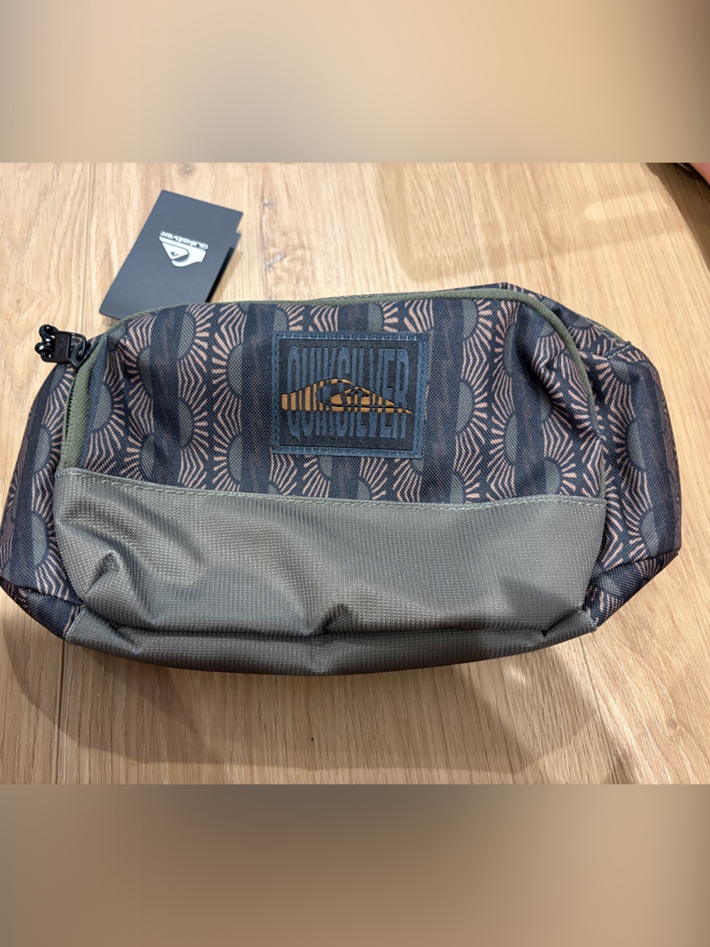 Quiksilver Olive and Black Patterned Men’s Waist Bag